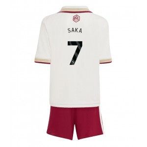 Fotbalové Dres Arsenal Bukayo Saka #7 Dětské Třetí Oblečení 2025-26 Krátký Rukáv (+ trenýrky)